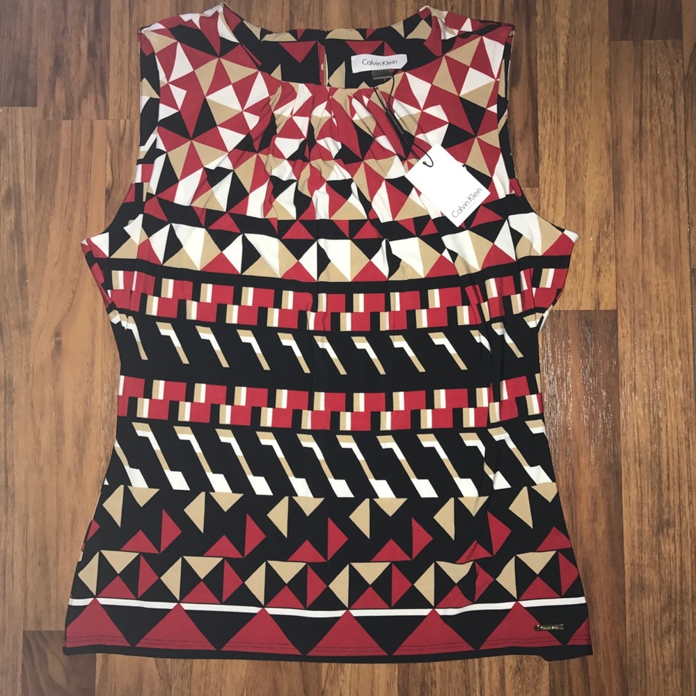 Geometric Calvin Klein top